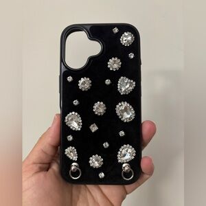 Hello Lux Rhinestone iPhone 16 6.1” Case EUC
